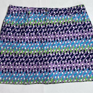 Slazenger Purple and Blue Mini Pencil Skorts Casual Size 8